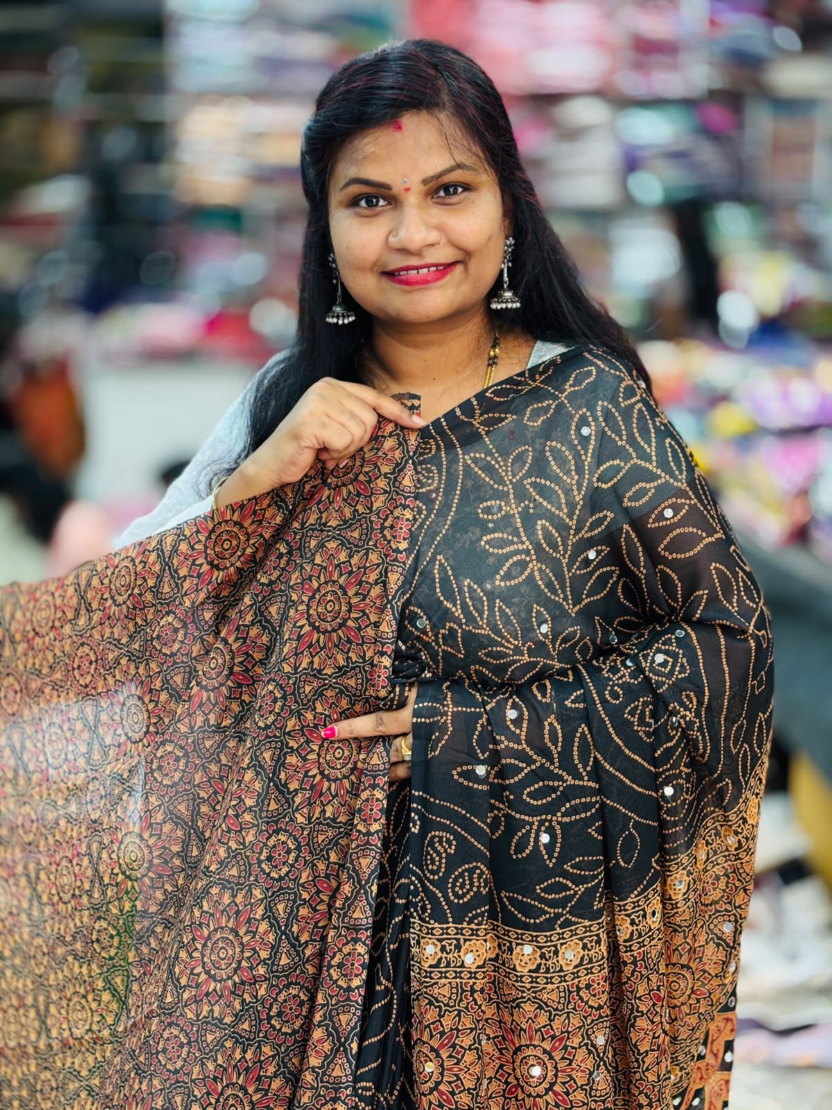 Azrak Chiffon Saree