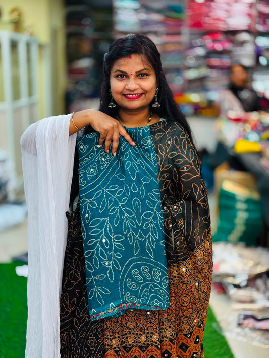 Azrak Chiffon Saree