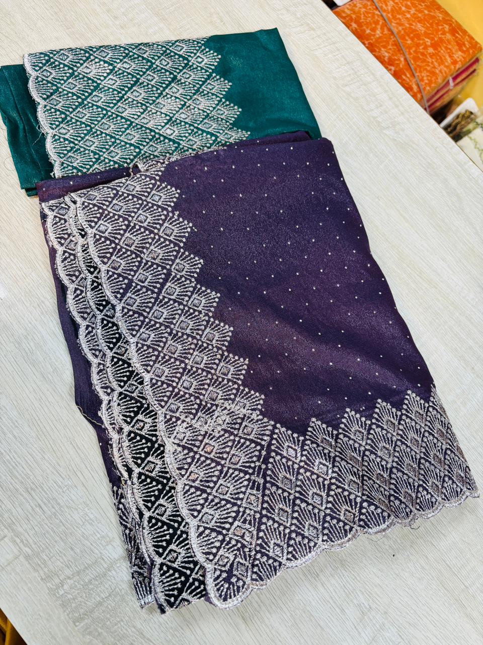 Space Silk in Embroidery Cutwork