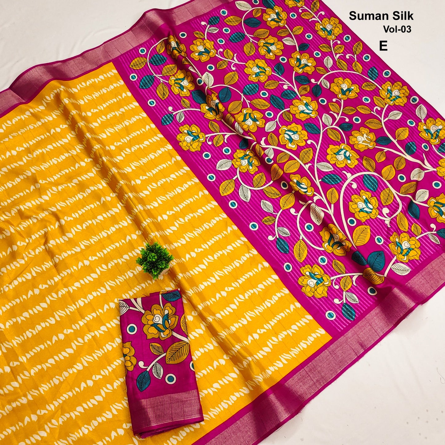 Mashroom Silk Sarees ( unstitched )