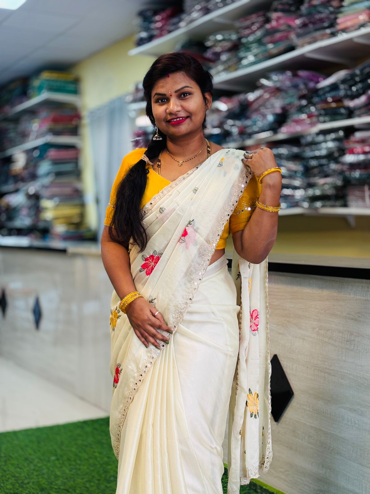 Georgette Mirror work