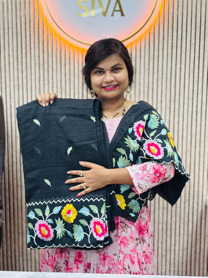 Space cutwork embroidery