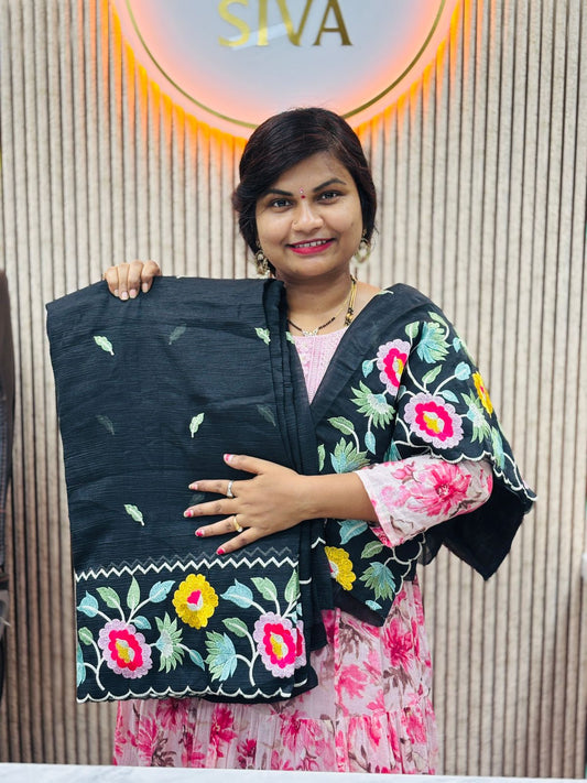 Space cutwork embroidery