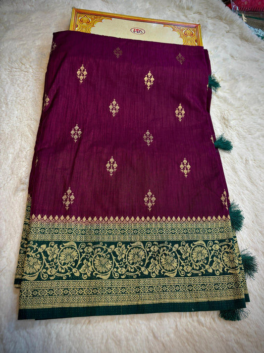 Raw Mango Pattu saree