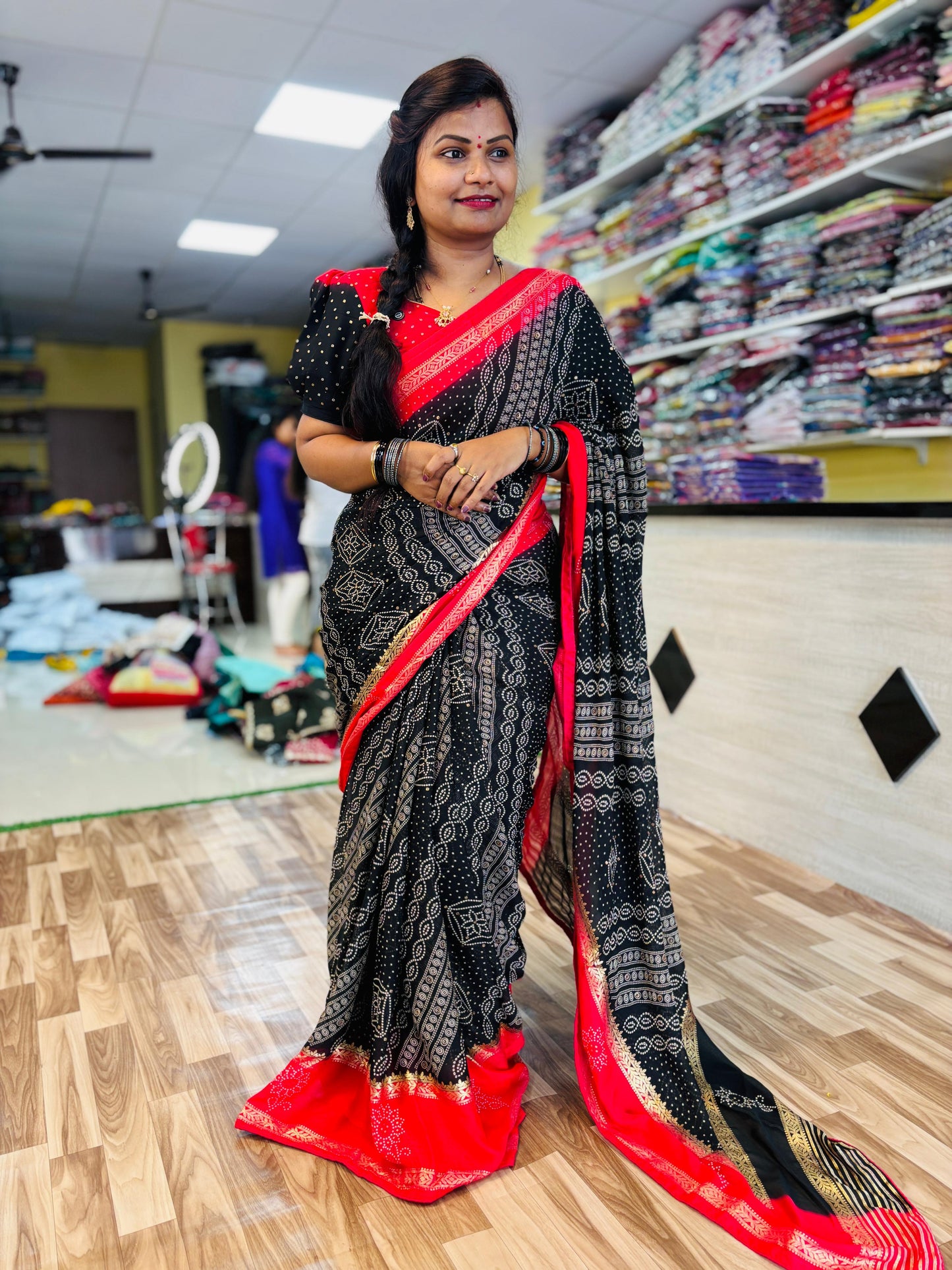 2D Georgette Bandini with piping