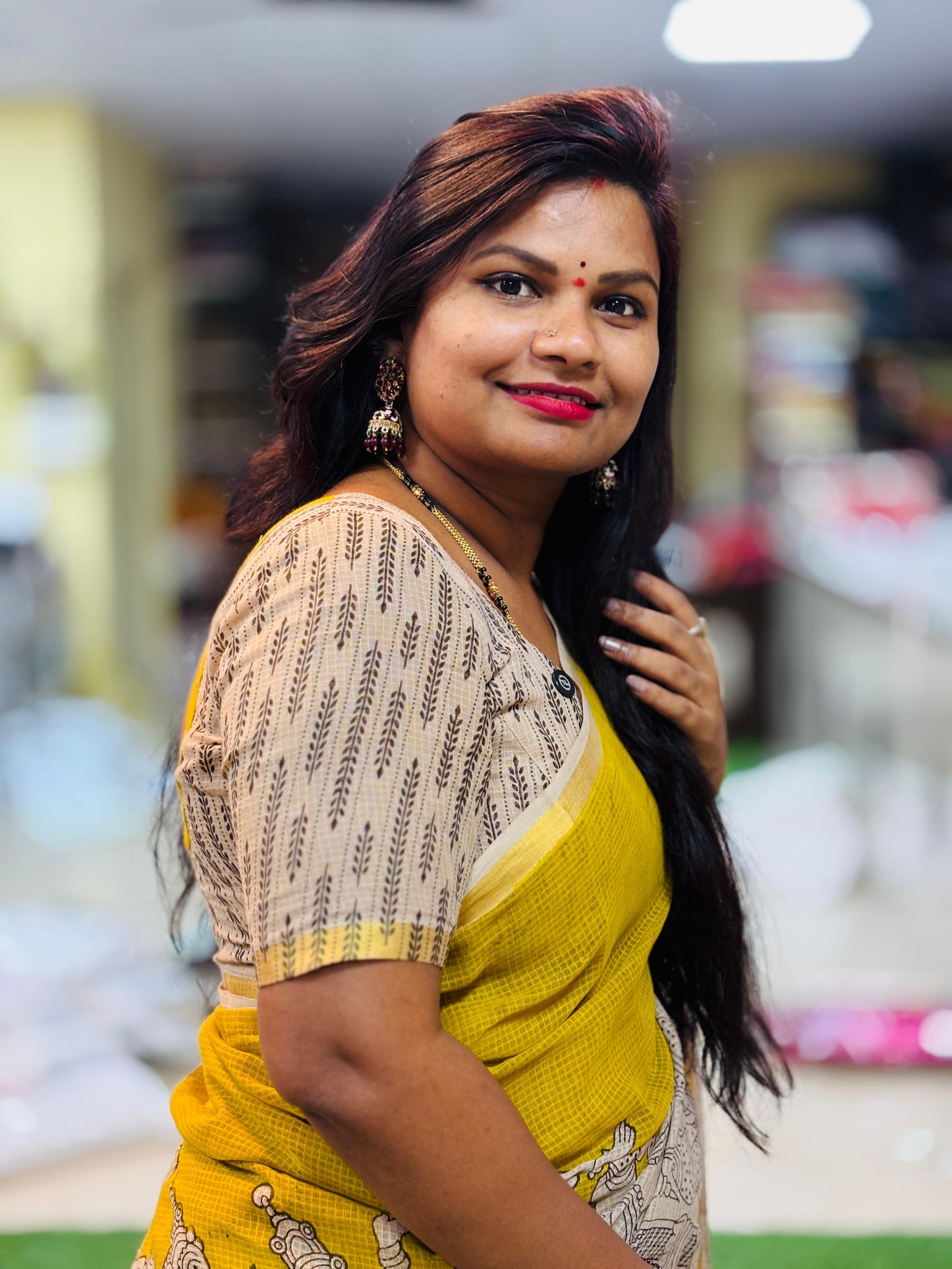 Kota cottons in Madhubani prints