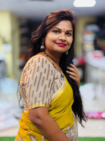 Kota cottons in Madhubani prints