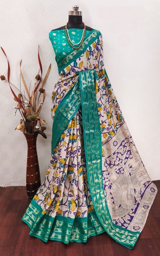 Mangalagiri Kalamkari Pattu
Parrot weavings