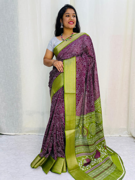 Dola Crepe Silk Saree