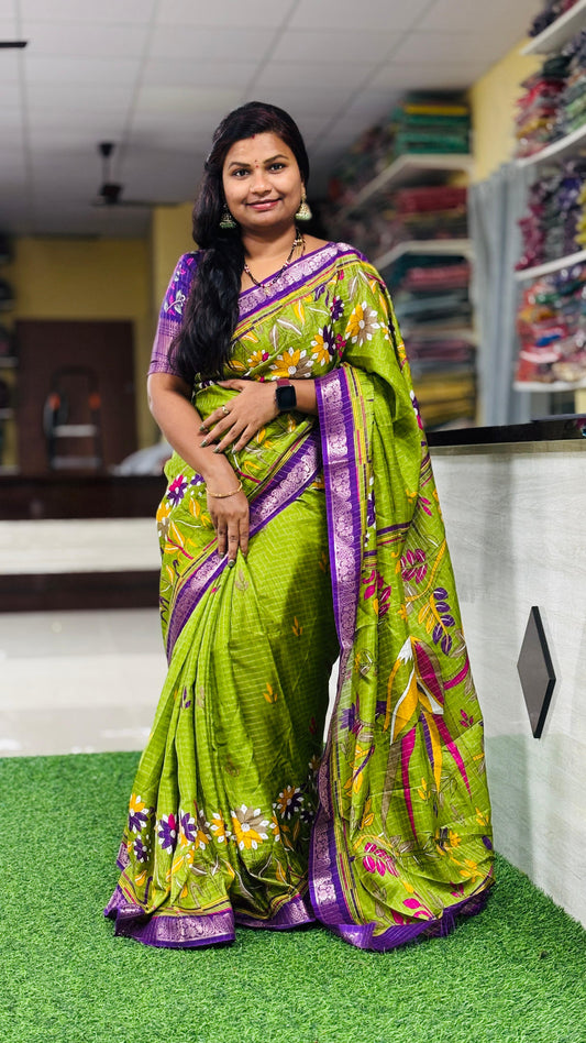 Venkatagiri silk with Kanchi borders