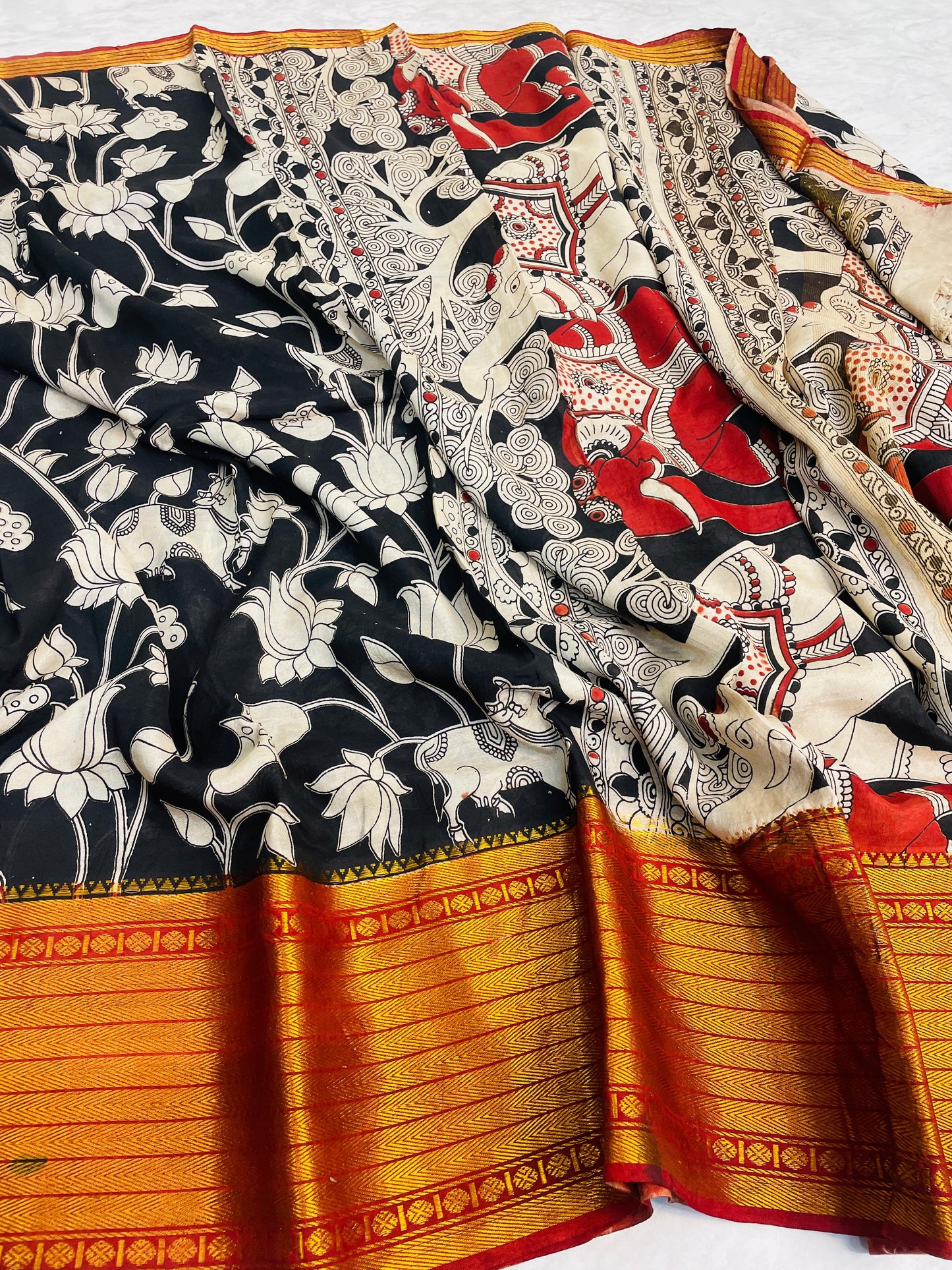 Pen Kalamkari Silk