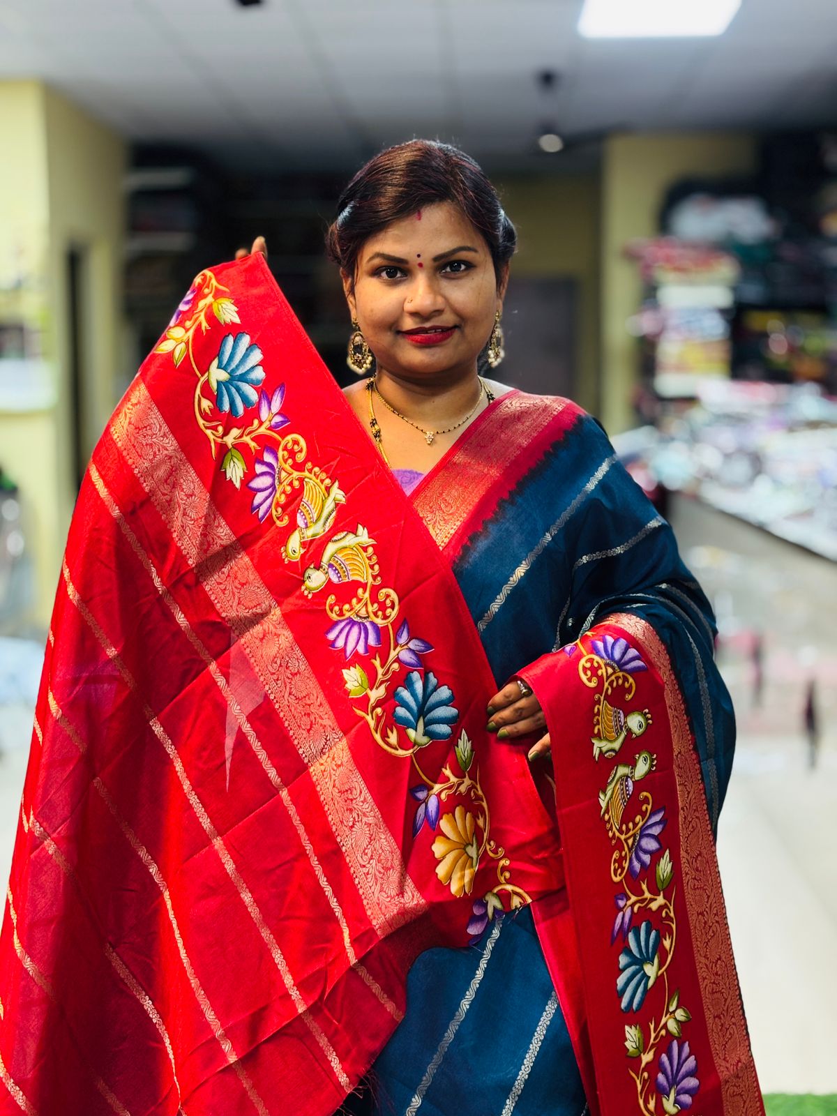 Thanjore Mangalagiri Kanchi Silk