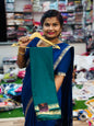 Elephant Semi Mysore Crepe Saree