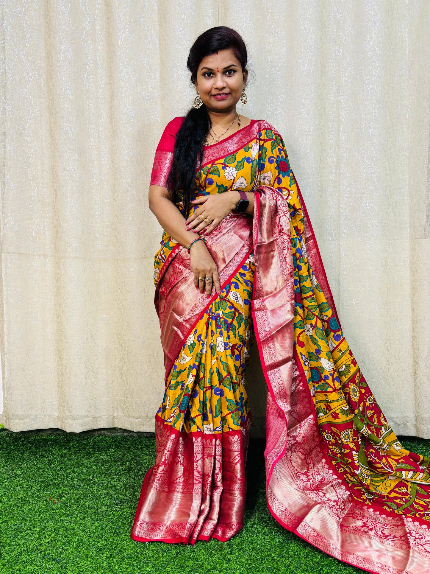 Kalamkarii Crepe Silk