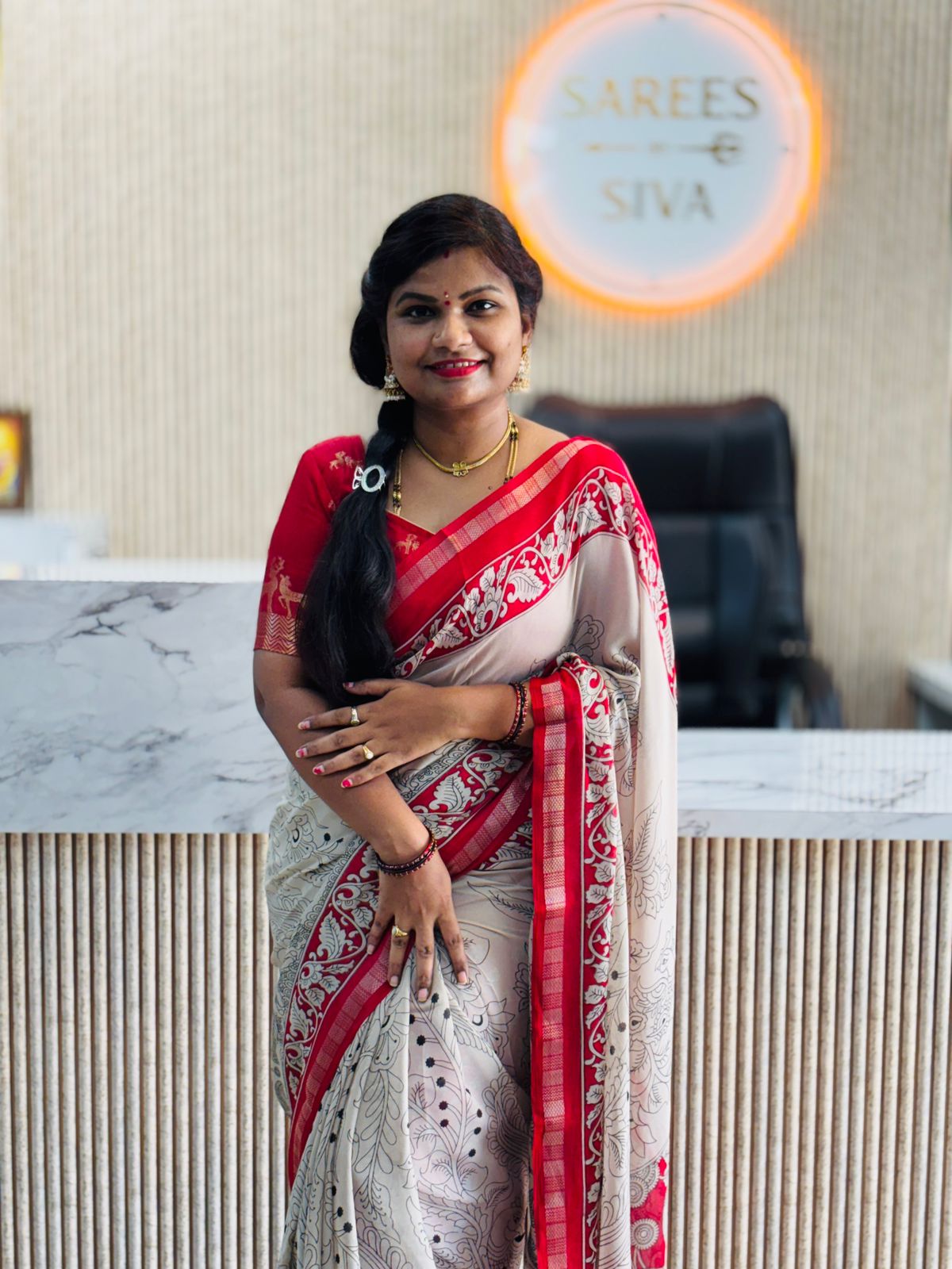 Kalamkari Mashmellow Saree