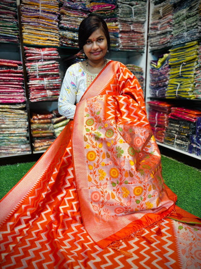 Banarasi pithani Meenakari Weavings