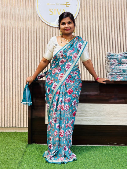 Crepe Digital Saree