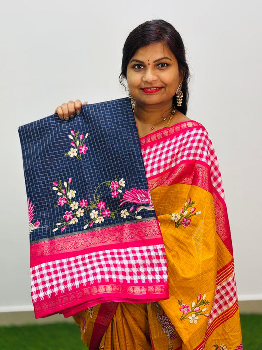 Mangalagiri Checks Sarees