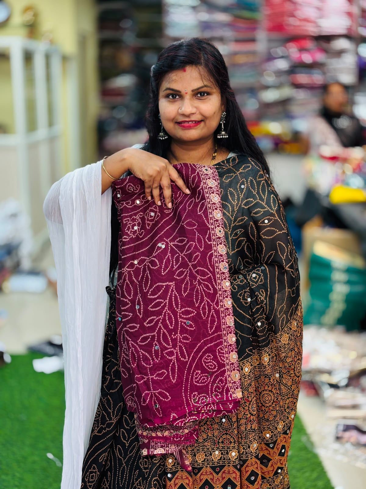 Azrak Chiffon Saree