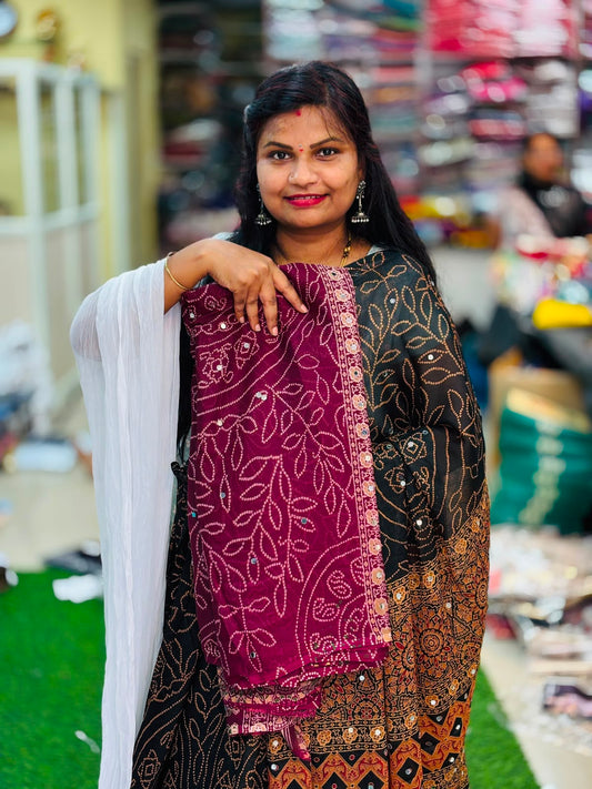Azrak Chiffon Saree