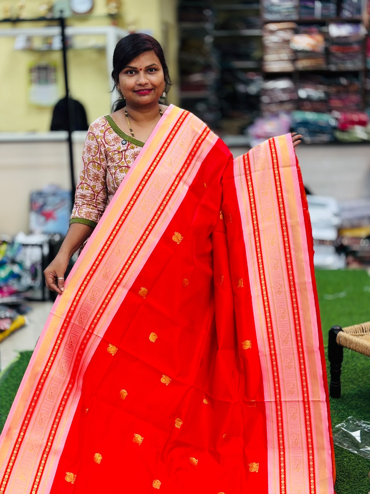 Semi Kanchi Gadwal Sarees